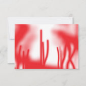 Grafikdesign mit fett rotem und orangefarbenem Des Dankeskarte (Vorderseite)