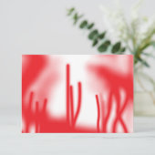 Grafikdesign mit fett rotem und orangefarbenem Des Dankeskarte (Stehend Vorderseite)