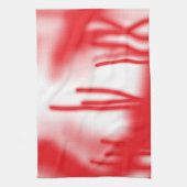 Grafikdesign mit fett rotem und orangefarbenem Des Geschirrtuch (Vertikal)