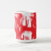 Grafikdesign mit fett rotem und orangefarbenem Des Kaffeetasse (Mittel)