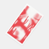 Grafikdesign mit fett rotem und orangefarbenem Des Serviette (Ecke)