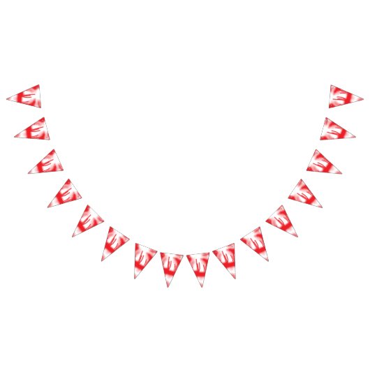 Grafikdesign mit fett rotem und orangefarbenem Des Wimpelkette (Alle)