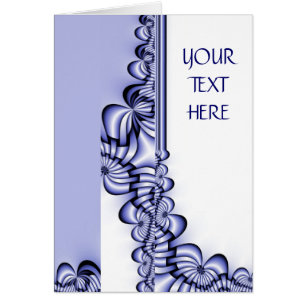 Grafikdesign-Muster - weiß blau + Ihr Text