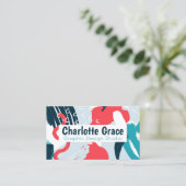 Grafikdesign Paint Splash Personalisiert Modern Visitenkarte (Stehend Vorderseite)