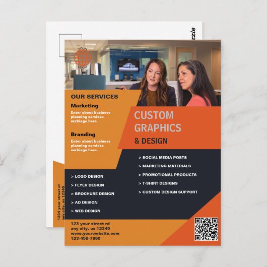 Grafikdesign Postkarte (Vorne/Hinten)