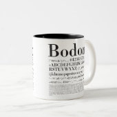Grafikdesign_Schriftart_02 Zweifarbige Tasse (VorderseiteRechts)