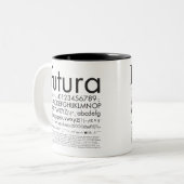 Grafikdesign_Schriftart_02 Zweifarbige Tasse (Vorderseite Links)