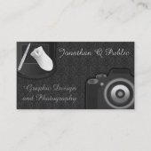 Grafikdesign und Fotografie Visitenkarte (Vorderseite)