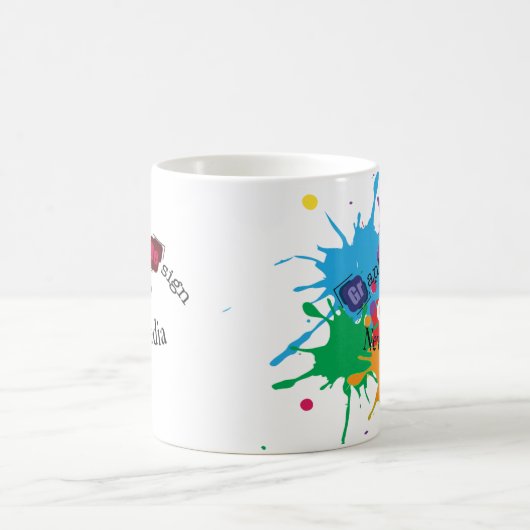 Grafikdesign und neue Medien-Tasse Kaffeetasse (Mittel)