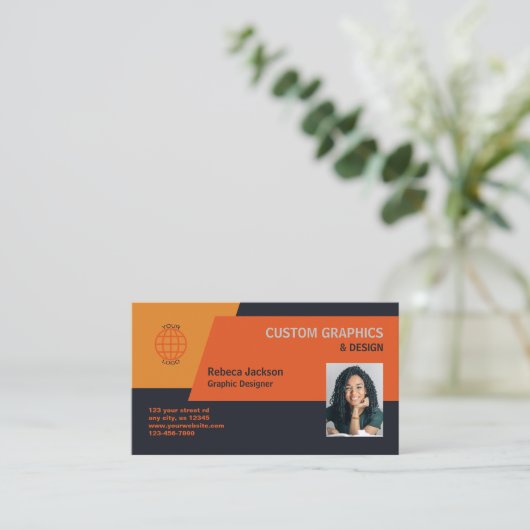 Grafikdesign Visitenkarte (Stehend Vorderseite)