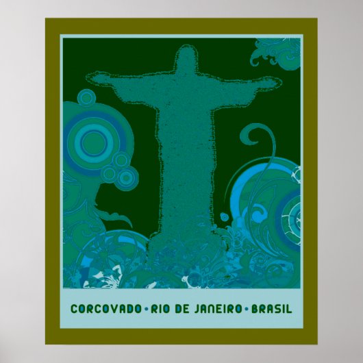 Grafikdesign von Corcovado Poster (Vorne)