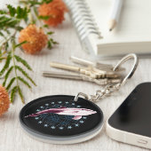 Grafikdesign von Dolphin Slick Schlüsselanhänger (Vorderseite rechts)