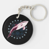 Grafikdesign von Dolphin Slick Schlüsselanhänger (Rückseite)