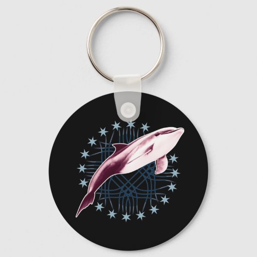 Grafikdesign von Dolphin Slick Schlüsselanhänger (Vorderseite)
