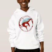 Grafikdesign von Great White Shark Hoodie (Vorderseite)