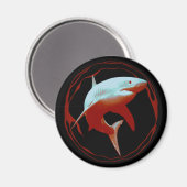 Grafikdesign von Great White Shark Magnet (Vorderseite/Rückseite)