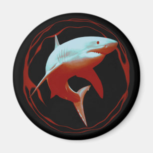 Grafikdesign von Great White Shark Magnet