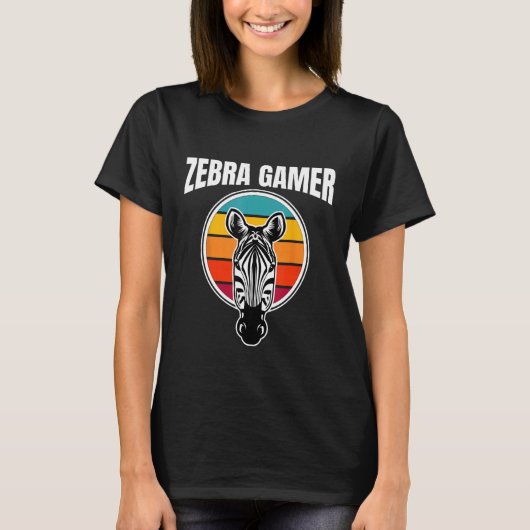 Grafikdesign von Zebra Gamer für Gamer Kids 1 T-Shirt (Vorderseite)