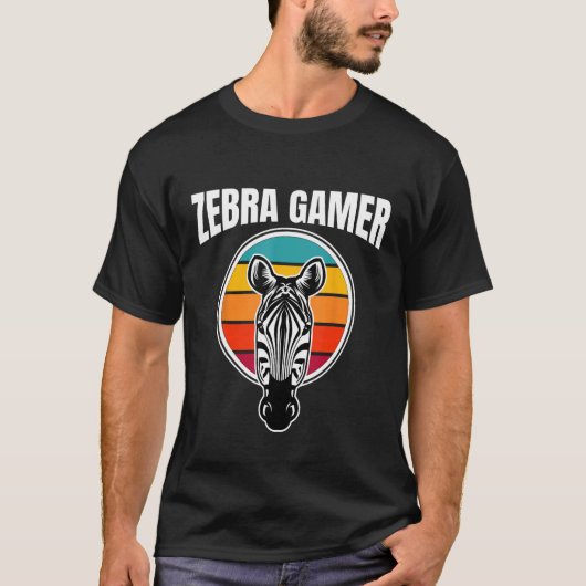 Grafikdesign von Zebra Gamer für Gamer Kids 1 T-Shirt (Vorderseite)