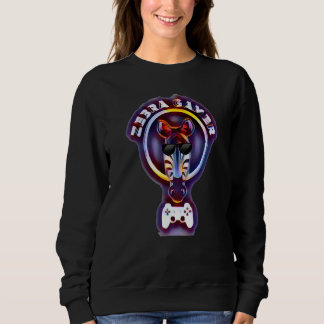 Grafikdesign von Zebra Gamer für Gamer Kids Sweatshirt
