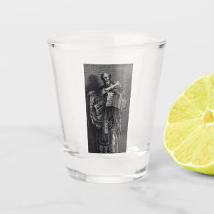 Grafikdesign zum Heiligen Athanasius von Alexandri Schnapsglas