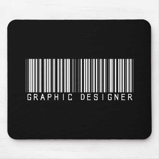 Grafikdesigner-Bar-Code Mousepad (Vorne)