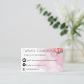 Grafikdesigner beruflich visitenkarte (Stehend Vorderseite)