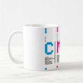 Grafikdesigner CMYK Tinte Print Kaffeetasse (Links)