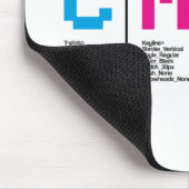 Grafikdesigner CMYK Tinte Print Mousepad (Ecke)