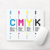 Grafikdesigner CMYK Tinte Print Mousepad (Mit Mouse)