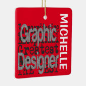 Grafikdesigner Extraordinaire CUSTOM Keramikornament (Rechts)
