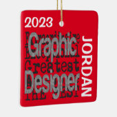 Grafikdesigner Extraordinaire CUSTOM Keramikornament (Rechts)
