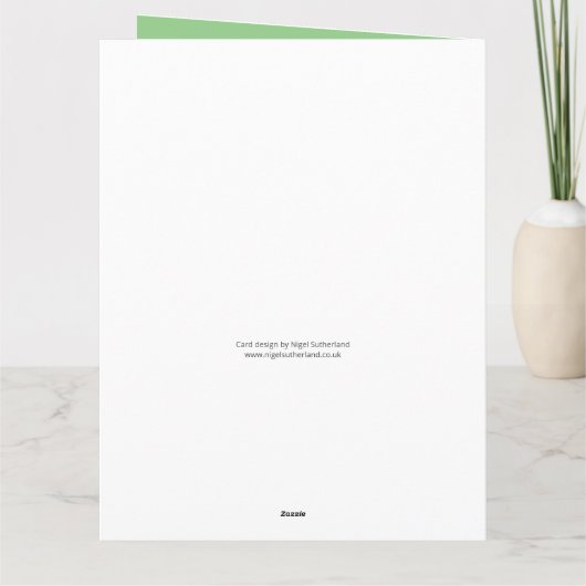 Grafikdesigner Happy Christmas Card Karte (Rückseite)