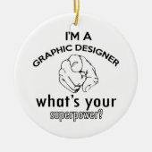 Grafikdesigner Keramik Ornament (Vorne)