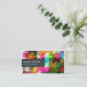 Grafikdesigner Modernes Abstraktes Muster Visitenkarte (Stehend Vorderseite)