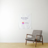 Grafikdesigner Name Scan QR-Code Details Beruf Wandteppich (Beispiel)