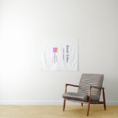 Grafikdesigner Name Scan QR-Code Details Beruf Wandteppich (Beispiel (Horizontal))