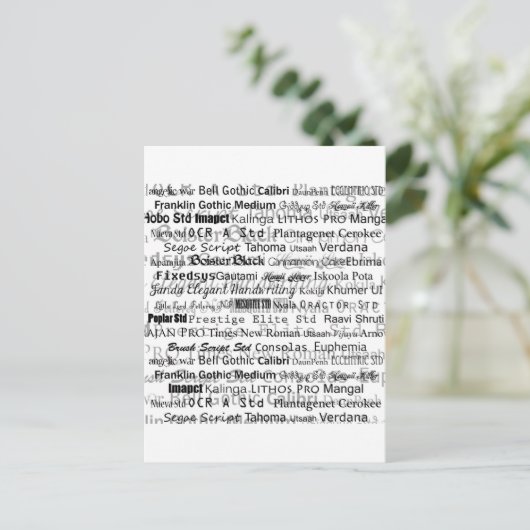 Grafikdesigner Postkarte (Stehend Vorderseite)