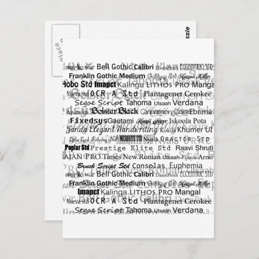 Grafikdesigner Postkarte (Vorne/Hinten)