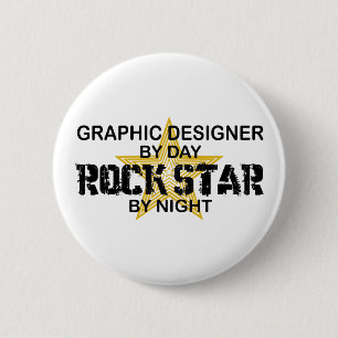 Grafikdesigner-Rockstar Button