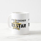 Grafikdesigner-Rockstar Kaffeetasse (Vorderseite Links)