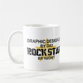 Grafikdesigner-Rockstar Kaffeetasse (Links)