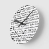 Grafikdesigner Runde Wanduhr (Winkel)