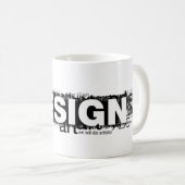 Grafikdesigner-Tasse Kaffeetasse (VorderseiteRechts)