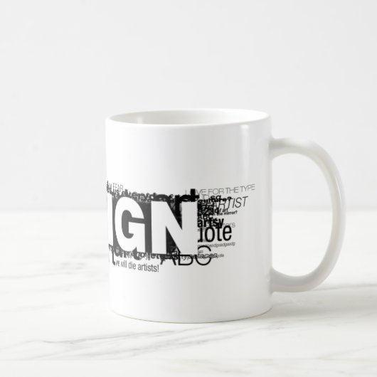 Grafikdesigner-Tasse Kaffeetasse (Rechts)