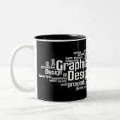 Grafikdesigner-Tasse Zweifarbige Tasse (Links)