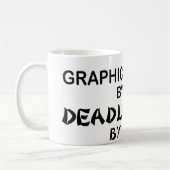 Grafikdesigner tödliches Ninja Kaffeetasse (Links)