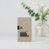 Grafikdesigner-Visitenkarte Visitenkarte (Stehend Vorderseite)