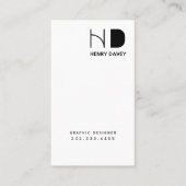 Grafikdesigner Web Developer - Moderne Karte (Vorderseite)