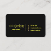 Grafikdesignerkarte "qr code" visitenkarte (Rückseite)